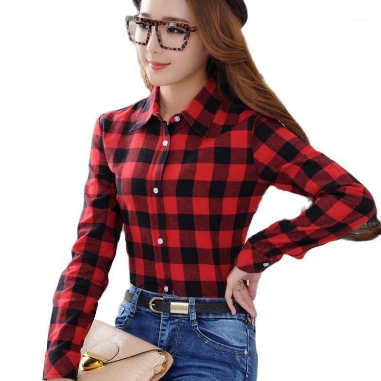 Spring Fashion Casual Lapel Plus Size Blouses Women Plaid Shirt Checks Flannel Female Long Sleeve Tops Blouse 5XL Women's & Shirts, 1001
Spring Fashion Casual Lapel Plus Size Blouses Women Plaid Shirt Checks Flannel Female Long Sleeve Tops Blouse 5XL Women's & Shirts, 1001
