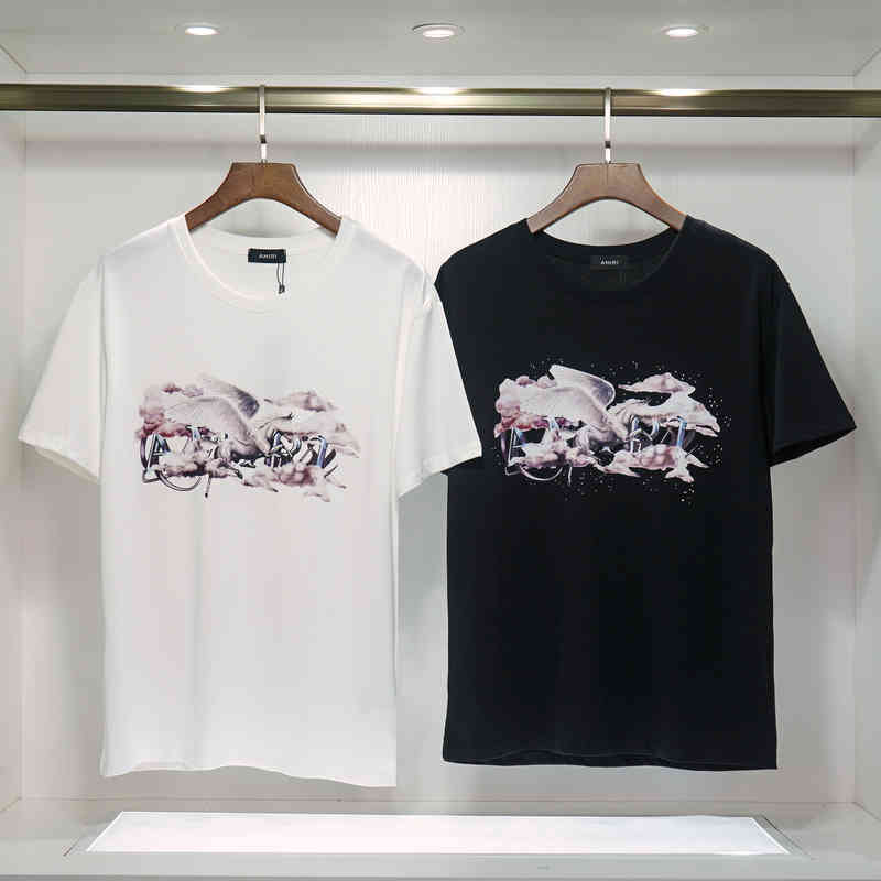 Designer t Shirts Oversized Men' Short Sleeve High Street Fashion Brand Amirss Tianma Cloud Letter Print Loose Fat Man T-shirt, Black
Designer t Shirts Oversized Men' Short Sleeve High Street Fashion Brand Amirss Tianma Cloud Letter Print Loose Fat Man T-shirt, Black