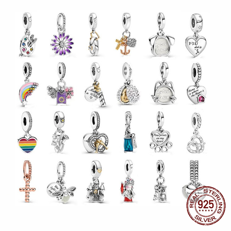 925 Silver Kitten and pink dumbbells Fish Charm Bead Fit Pandora Bracelets DIY Jewelry
925 Silver Kitten and pink dumbbells Fish Charm Bead Fit Pandora Bracelets DIY Jewelry