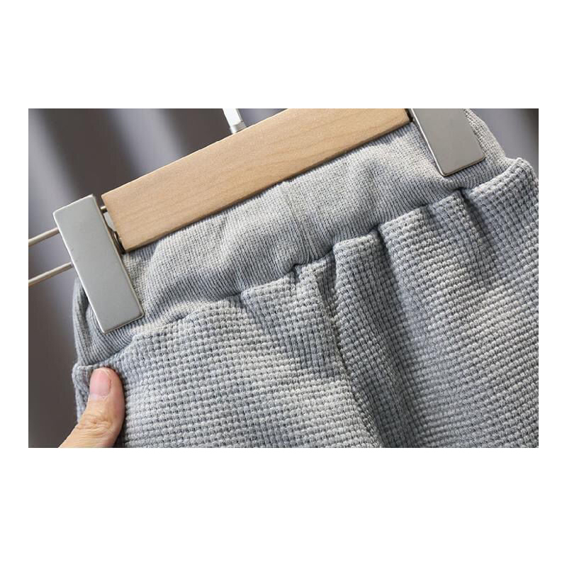 Spring Tracksuit for Children Solid Kids Clothes Long Sleeve Toddler Kid Clothing Sets Cotton Girl Boys Sportswear 1-7years 220507