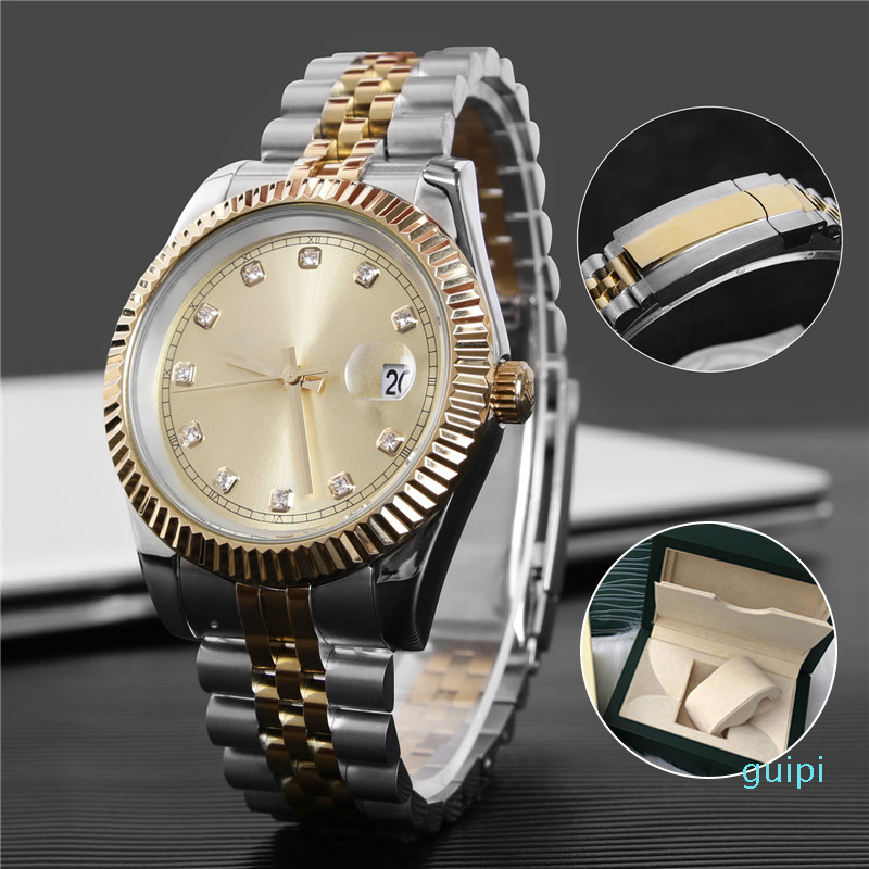 2022 Mens Automatic Mechanical Watches 36/41mm Full Stainless Steel New Style Clasp Couples Wristwatches Waterproof Luminous Women Watch, Color 8
2022 Mens Automatic Mechanical Watches 36/41mm Full Stainless Steel New Style Clasp Couples Wristwatches Waterproof Luminous Women Watch, Color 8