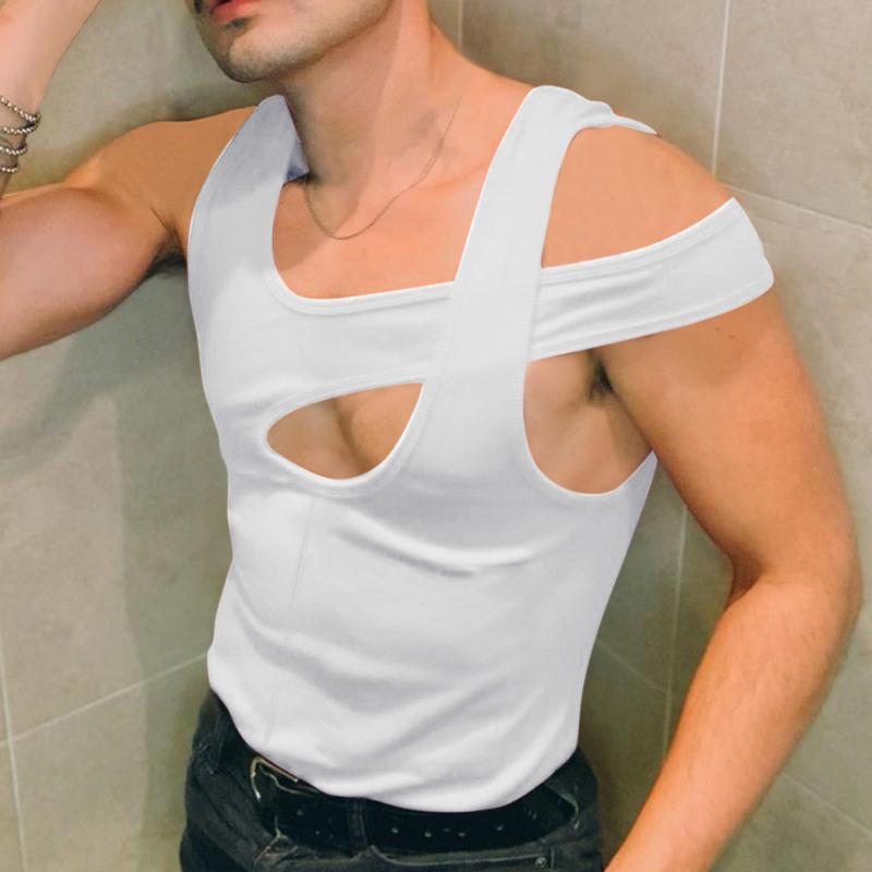 Men' Tank Tops Men' Summer Solid Top Shirt Sexy Irregular Sleeveless Vest Hollow Long Sleeves Men No Sleeve Gay TeeMen, Red
Men' Tank Tops Men' Summer Solid Top Shirt Sexy Irregular Sleeveless Vest Hollow Long Sleeves Men No Sleeve Gay TeeMen, Red