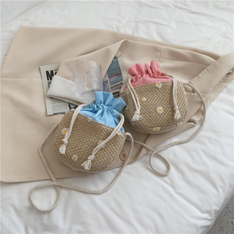 Evening Bags Fashion Women Flower Messenger Summer Woven Vacation Drawstring Mini Purse Handbag Tote VintageEvening, Pink khaki
Evening Bags Fashion Women Flower Messenger Summer Woven Vacation Drawstring Mini Purse Handbag Tote VintageEvening, Pink khaki