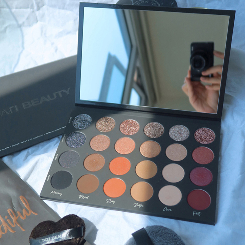 Tati Palette Textured Neutrals Vol 1 Matte Shimmer Glitter 24 Color Makeup Eyeshadow Palette Pigment Tati Beauty Palette 220527