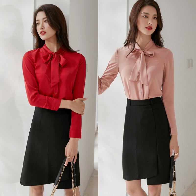 Women' Blouses & Shirts Fashion Women & Red Ladies 2 Piece Skirt And Top Sets Long Sleeve Office Work Clothes, Blouse only 
Women' Blouses & Shirts Fashion Women & Red Ladies 2 Piece Skirt And Top Sets Long Sleeve Office Work Clothes, Blouse only
