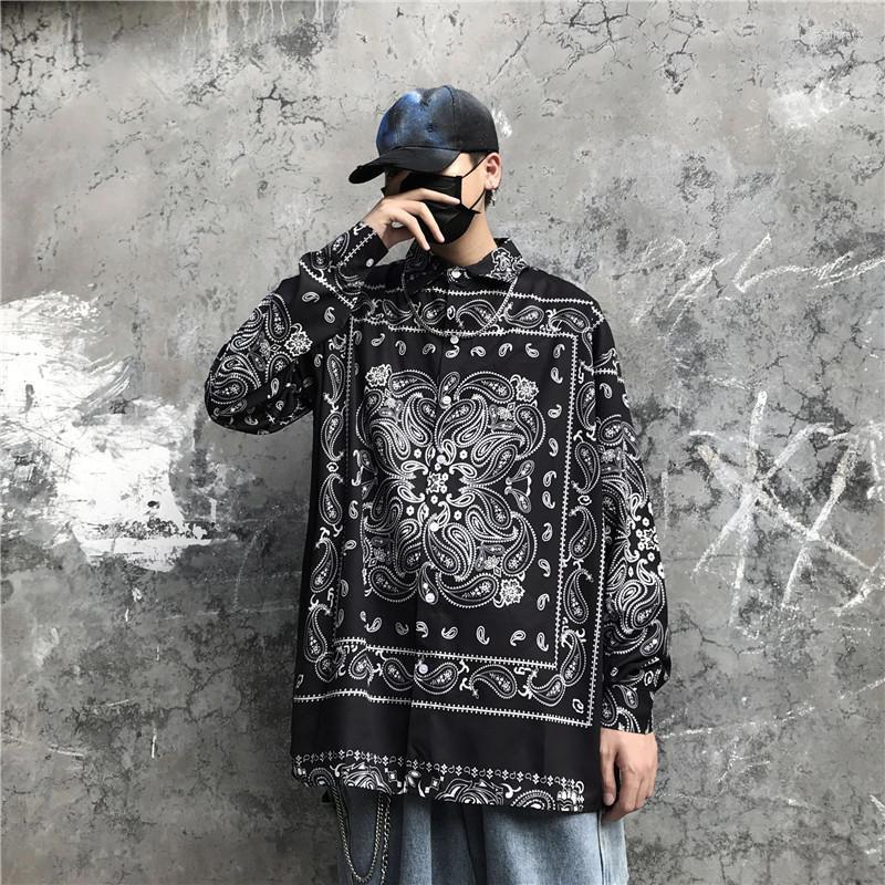 Men's Casual Shirts Japanese Streetwear Print Shirt Top Mens Long Sleeve Paisley Bandana Blouse Male Punk Style TshirtMen's Sybi22, Blue
Men's Casual Shirts Japanese Streetwear Print Shirt Top Mens Long Sleeve Paisley Bandana Blouse Male Punk Style TshirtMen's Sybi22, Blue