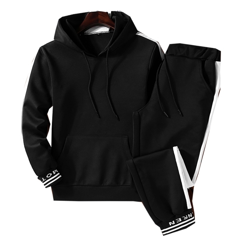 Hooded Men Sportswear Sets Spring Winter Casual Tracksuit Men Two Piece Suit Hoodies Sweatshirt Sweatpants Male Sweatsuit 201118, Cc147 white
Hooded Men Sportswear Sets Spring Winter Casual Tracksuit Men Two Piece Suit Hoodies Sweatshirt Sweatpants Male Sweatsuit 201118, Cc147 white