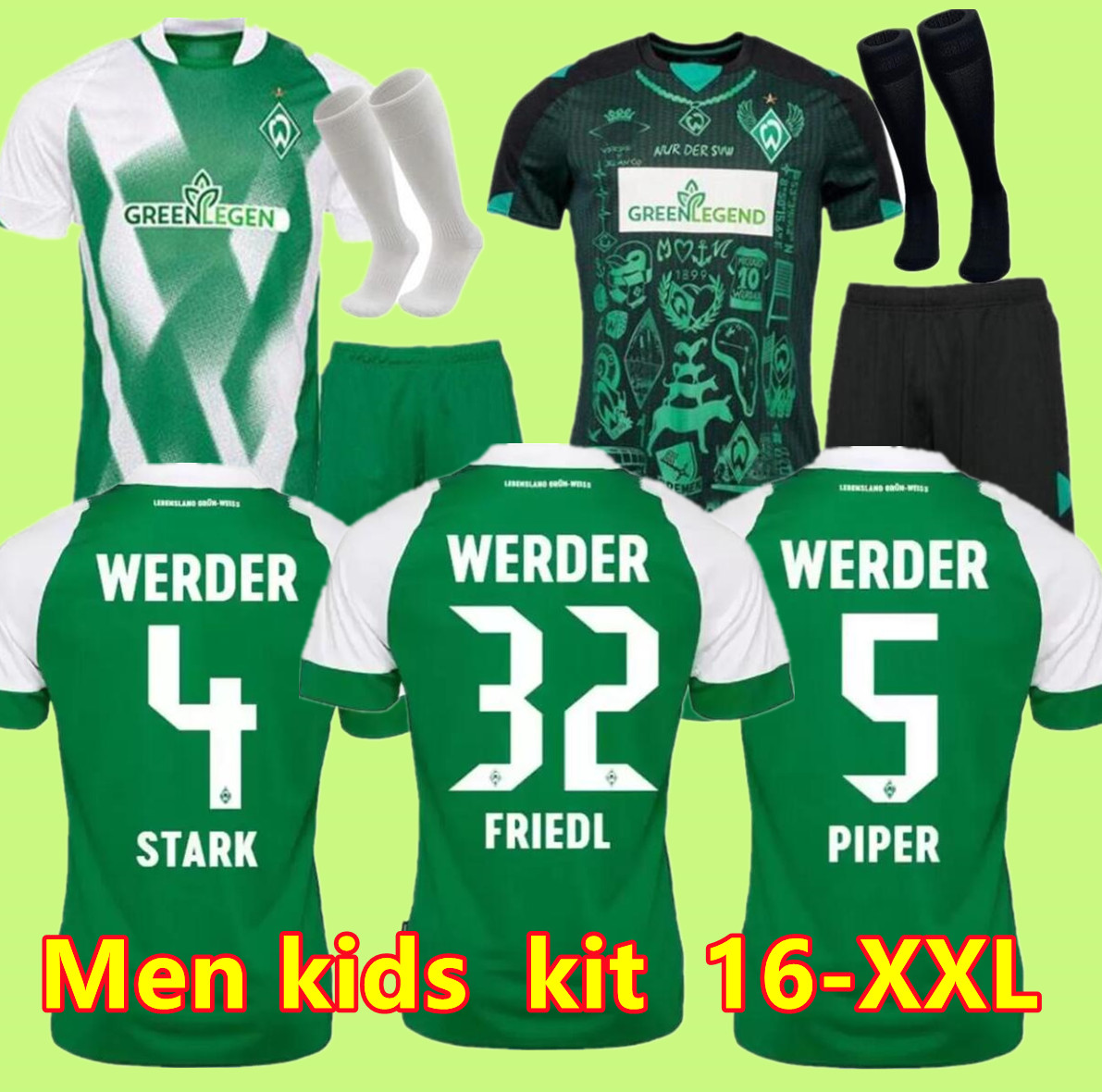 21 22 Werder Bremen SPECIAL SOCCER JERSEY Marvin Ducksch Leonardo Bittencourt BLACK GREEN 2021-2022 How Deep is Your Love FOOTBALL SHIRTS TOP THAILAND QUALITY
21 22 Werder Bremen SPECIAL SOCCER JERSEY Marvin Ducksch Leonardo Bittencourt BLACK GREEN 2021-2022 How Deep is Your Love FOOTBALL SHIRTS TOP THAILAND QUALITY