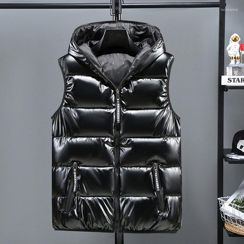 Men's Down & Parkas Unisex Casual Solid Vest Zipper Pocket Loose Sleeveless Jacket Hooded Coat Reversible Clothes Color Shiny CottonMen's Lu, Gold
Men's Down & Parkas Unisex Casual Solid Vest Zipper Pocket Loose Sleeveless Jacket Hooded Coat Reversible Clothes Color Shiny CottonMen's Lu, Gold