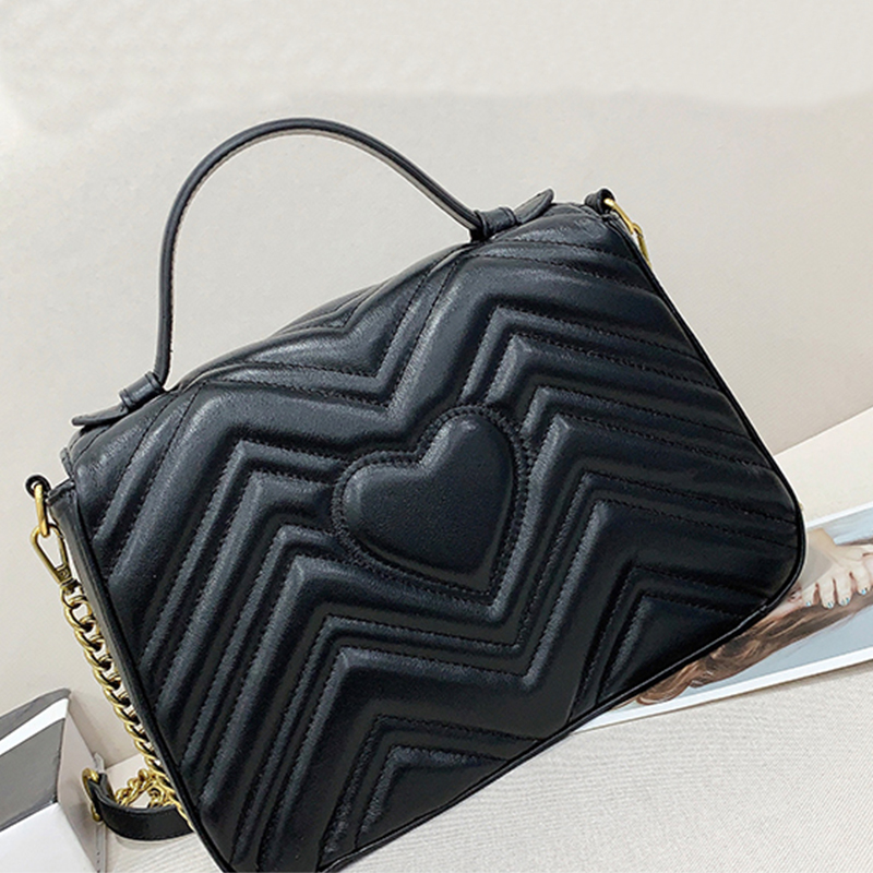 Fashion Brand Ladies Shoulder Bags Designer Handbags Sewing Textured Metal Chain Crossbody Bags Wallets Mini Pochette Pouch on the go tote