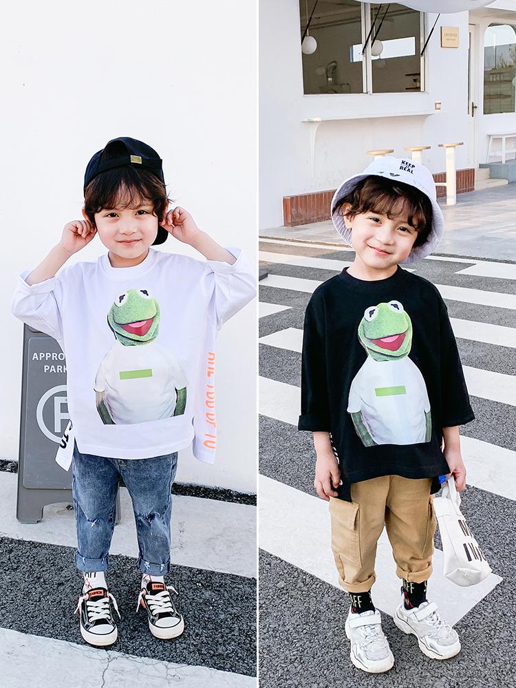 T-shirts Boys Shirt Long Sleeve-Music Of The Tide In Spring And Autumn Western Style Children Version Cotton Base BabyT-shirts, Black
T-shirts Boys Shirt Long Sleeve-Music Of The Tide In Spring And Autumn Western Style Children Version Cotton Base BabyT-shirts, Black