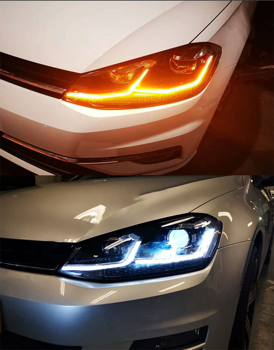 Car LED Daytime Running Lights For VW golf 7 MK7 LED Head Light 2013-20 17 Headlight 7.5 GTI Low Beam Front Lamp