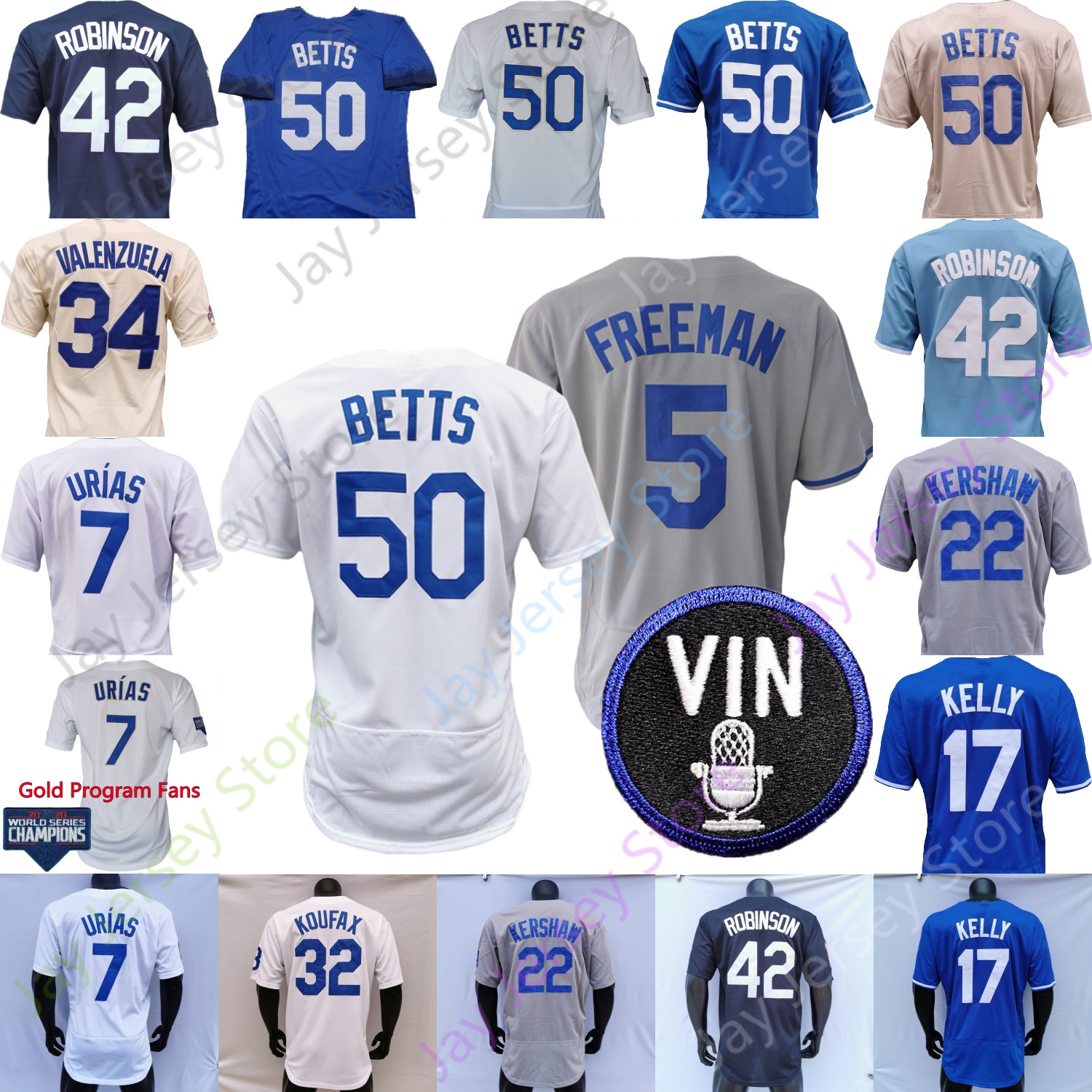 Vin Scully Jersey Joey Gallo Freddie Freeman Mookie Betts Kershaw Bellinger Turner Muncy Turner Buehler Urias Kimbre Thompson Alberto Will Smith Austin Barnes, Player's versions grey ii
Vin Scully Jersey Joey Gallo Freddie Freeman Mookie Betts Kershaw Bellinger Turner Muncy Turner Buehler Urias Kimbre Thompson Alberto Will Smith Austin Barnes, Player's versions grey ii