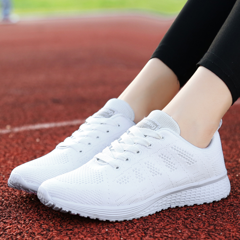 Women's Sneakers Couples Running Shoe Lace Up Breathable Lightweight Casual Sports Shoes Outdoor Walking 220511