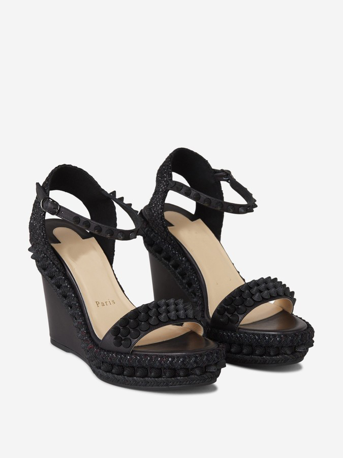 Luxury Red sole high heels wedges lata raffia wedges sandal Women shoes sandals Platform Wedge red-soles heeled black pumps 
Luxury Red sole high heels wedges lata raffia wedges sandal Women shoes sandals Platform Wedge red-soles heeled black pumps