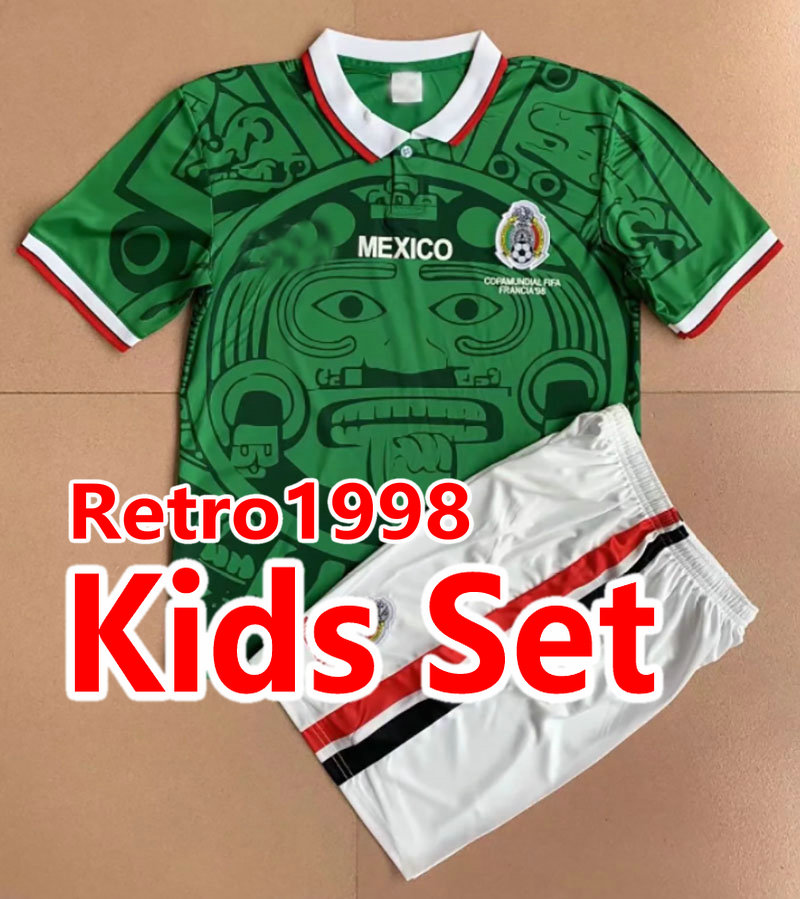 1998 Retro Mexico BLANCO Soccer Jersey LUIS GARCIA RAMIREZ football Shirt Hernandez home green away white 3rd black WC 98th adult men kids set uniforms mykit, 1998 away short sleeve
1998 Retro Mexico BLANCO Soccer Jersey LUIS GARCIA RAMIREZ football Shirt Hernandez home green away white 3rd black WC 98th adult men kids set uniforms mykit, 1998 away short sleeve