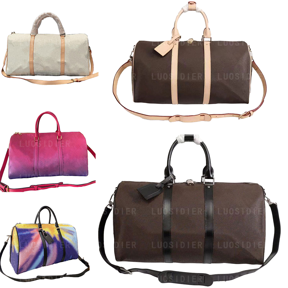 keepall bandouli re 45 50 55 duffle bag bandouliere travel luggage large capacity cowhide leather duffel shoulder bags Coated Canvas Double zip Handle closure, Customize
keepall bandouli re 45 50 55 duffle bag bandouliere travel luggage large capacity cowhide leather duffel shoulder bags Coated Canvas Double zip Handle closure, Customize