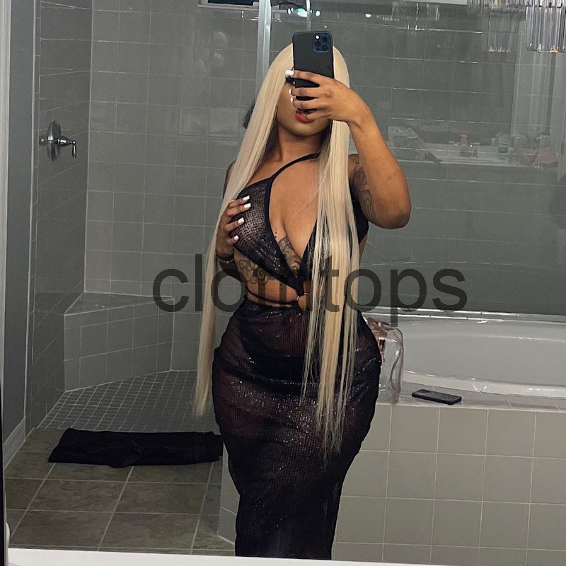 Br21y723 nightclub sexy fishing net skirt hollowed out perspective sling backless metal stitching dress, Black
Br21y723 nightclub sexy fishing net skirt hollowed out perspective sling backless metal stitching dress, Black