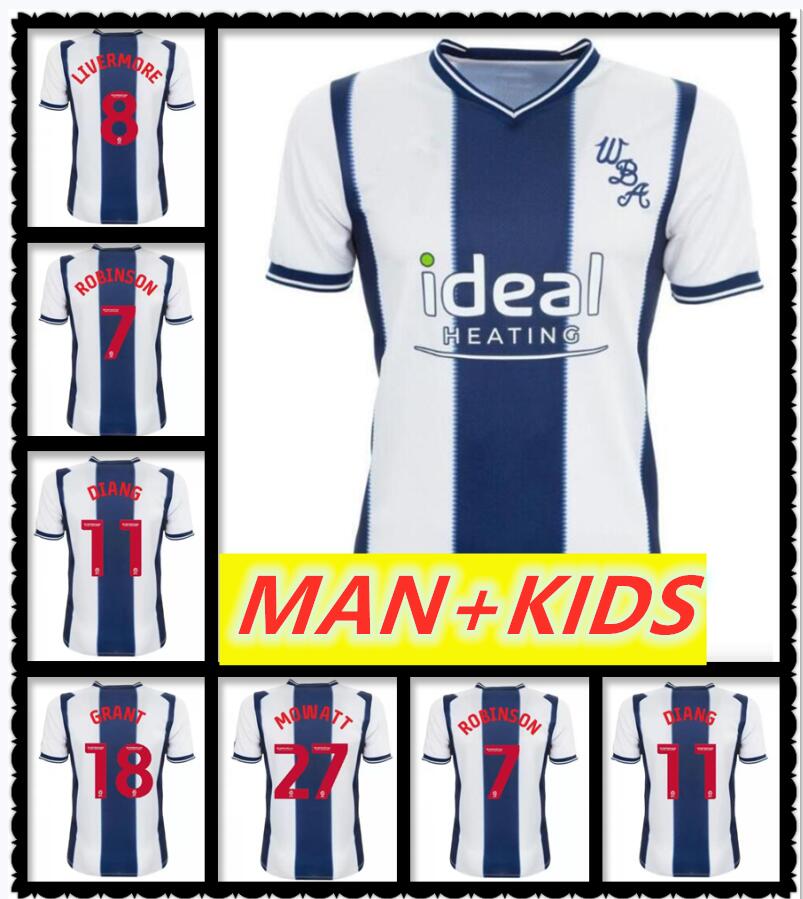 22 23 West Bromwich Soccer Jerseys LIVERMORE DIANG BRUNT Albion football shirt Robinson GRANT Mowatt 2023 2022 Home Away GRANT adult Men Kits full sets uniforms
22 23 West Bromwich Soccer Jerseys LIVERMORE DIANG BRUNT Albion football shirt Robinson GRANT Mowatt 2023 2022 Home Away GRANT adult Men Kits full sets uniforms