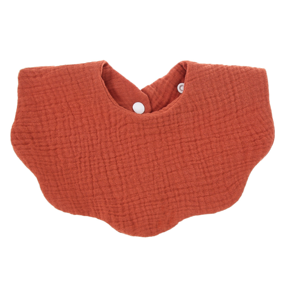 INS Simple baby bibs 100% cotton Flower Print Wave Shape Girl Infants Baby Feeding Bib 18 Colors