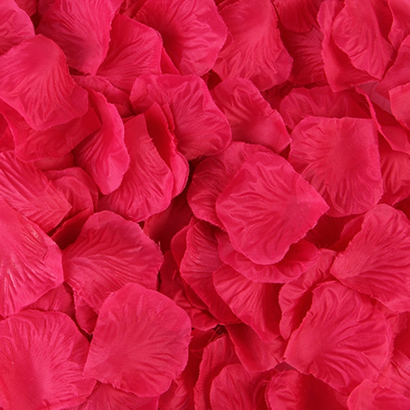 Romantic Fake Artificial Silk Rose Petals Dry Dried Flower Engagement Birthday Wedding Party Decoration 500 pcs/bag