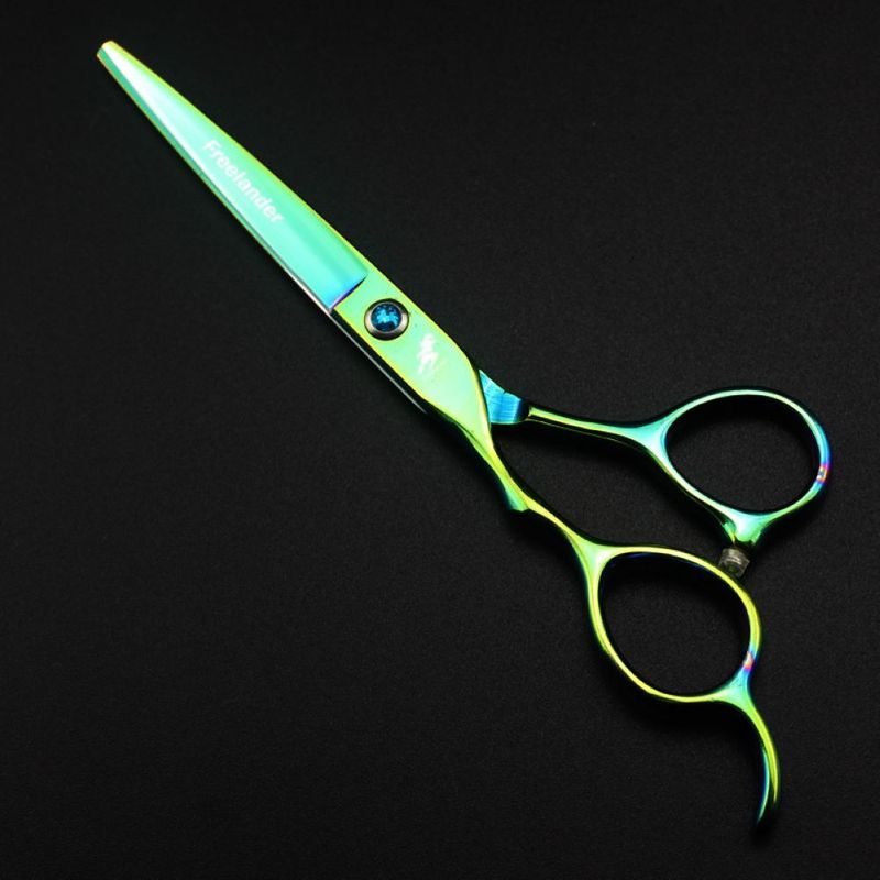 Freelander 6 inch Left Hand Hairdressing Scissors 440c Japan Steel Professional Barbershop Hair Cutting Thinning Set 220317