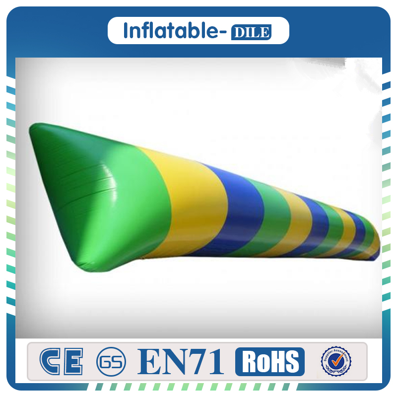 Newest bouncer 09mm PVC Tarpaulin 62m Water Pillow Inflatable Water Blob Catapult with Pump