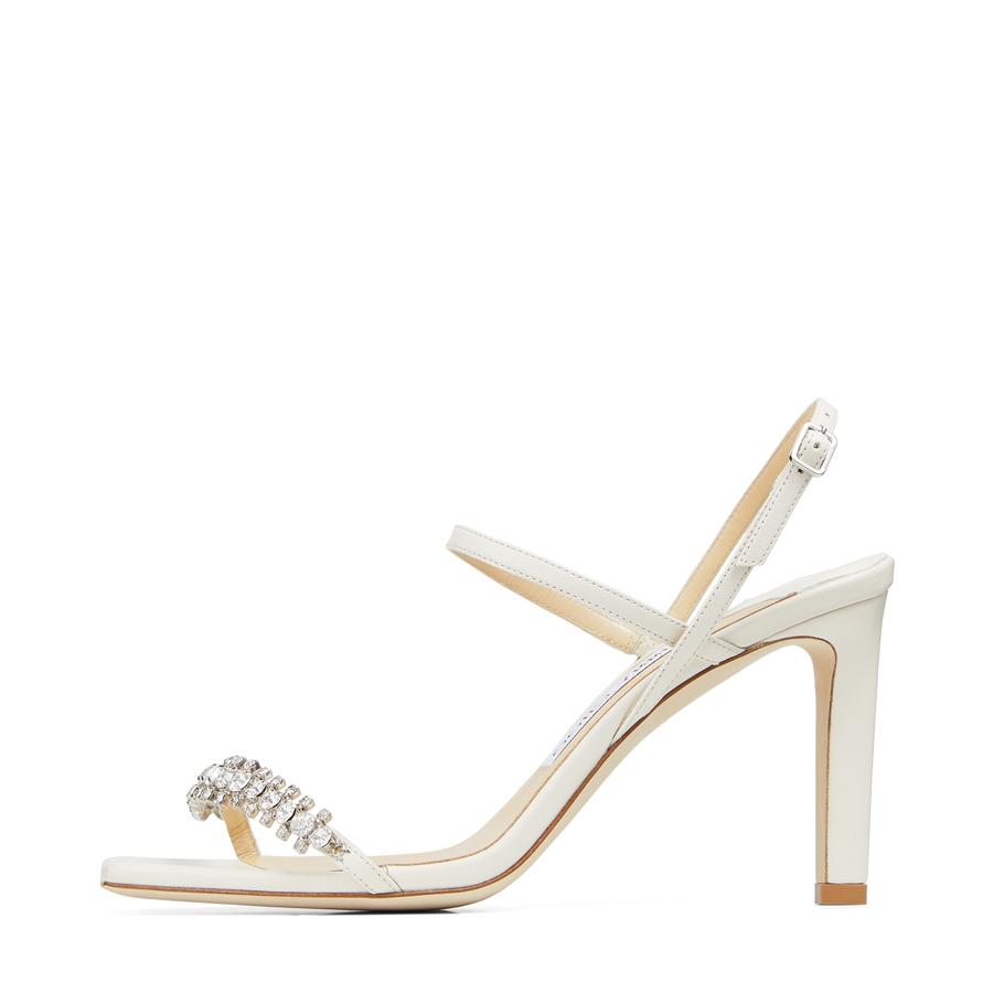 Luxury Ladies Summer High Heel Sandals London Choo MEIRA 85mm Square Toe Slingback Crystal Double Ankle Decor Designer Party Ladies Heels EU 35-4
Luxury Ladies Summer High Heel Sandals London Choo MEIRA 85mm Square Toe Slingback Crystal Double Ankle Decor Designer Party Ladies Heels EU 35-4