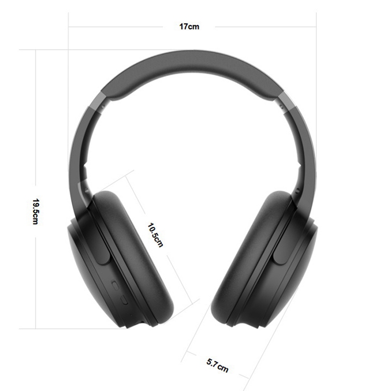 Noise Canng Headphones Wireless Bluetooth 5.0 Headset 3.5mm Microphone Earphones