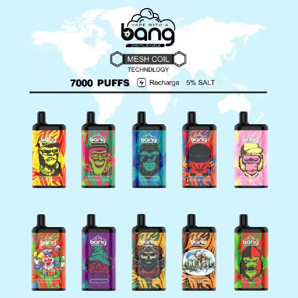 Authentic Bang Mesh Coil Disposable E cigarettes 7000 Puffs Vape Pen 15ml Pre-filled Pods Cartridge 850mAh Rechargeable Battery big boy nasty fix
Authentic Bang Mesh Coil Disposable E cigarettes 7000 Puffs Vape Pen 15ml Pre-filled Pods Cartridge 850mAh Rechargeable Battery big boy nasty fix