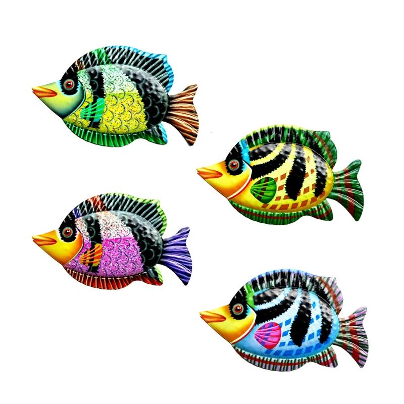 Garden Decorations Q9QF Large Metal Fish Wall Art Decoration Colorful Iron Sea Life Sculpture Statues Hanging Ornament For Balcony Patio
Garden Decorations Q9QF Large Metal Fish Wall Art Decoration Colorful Iron Sea Life Sculpture Statues Hanging Ornament For Balcony Patio