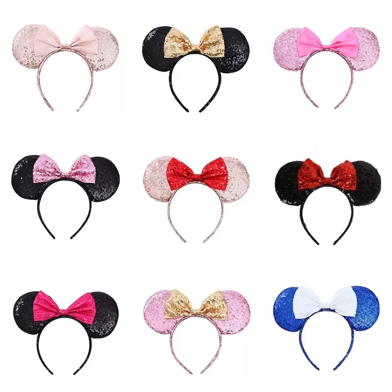 Cartoon multicolor full sequin bow hair bands children's mouse headbands amusement park headwear cute headband hairpin wholesale, Mix colors;pls message
Cartoon multicolor full sequin bow hair bands children's mouse headbands amusement park headwear cute headband hairpin wholesale, Mix colors;pls message
