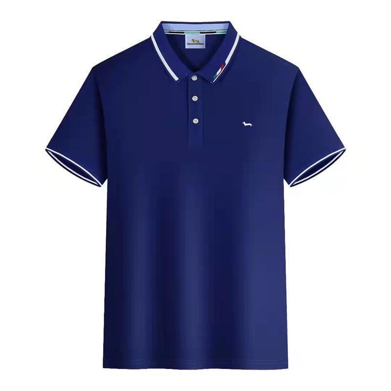 Men' Polos Summer Men Causal Fashion Slim Fit Shirt Quick Dry Solid Breathable Soft Short Sleve Harmont Blaine Embroidery Shirts, Black
Men' Polos Summer Men Causal Fashion Slim Fit Shirt Quick Dry Solid Breathable Soft Short Sleve Harmont Blaine Embroidery Shirts, Black