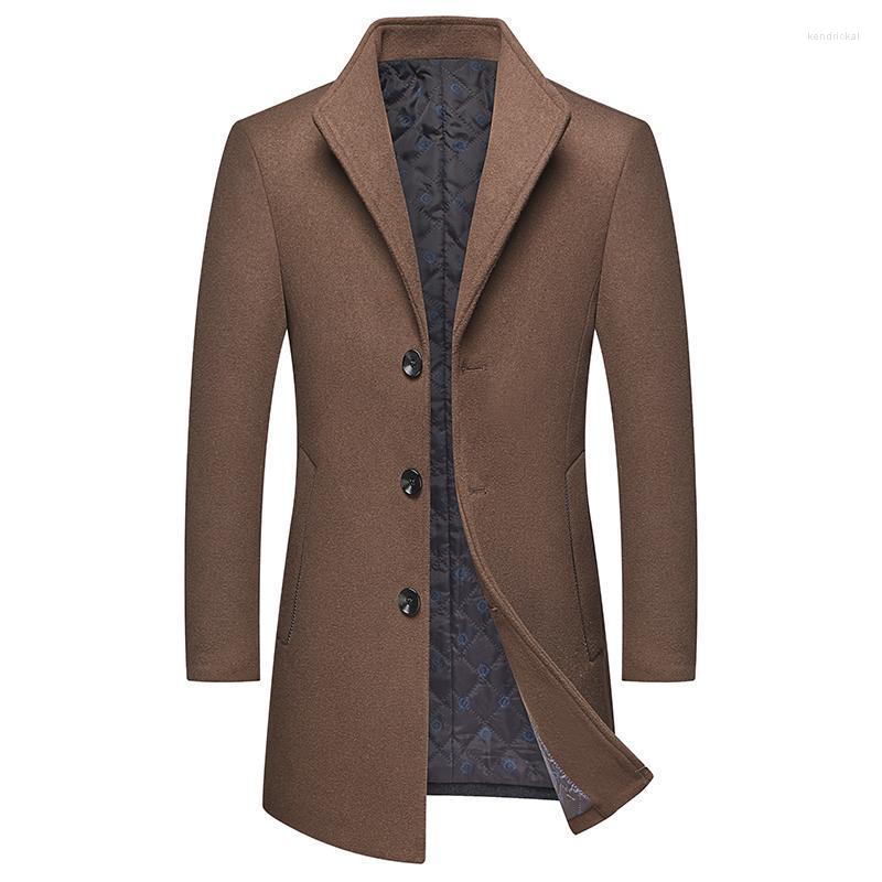 Men's Wool & Blends Woolen Coat For Autumn And Winter/youth Self-cultivation Mid-length Korean Windbreaker/thick Stand-up Collar Blended Ken, Black
Men's Wool & Blends Woolen Coat For Autumn And Winter/youth Self-cultivation Mid-length Korean Windbreaker/thick Stand-up Collar Blended Ken, Black
