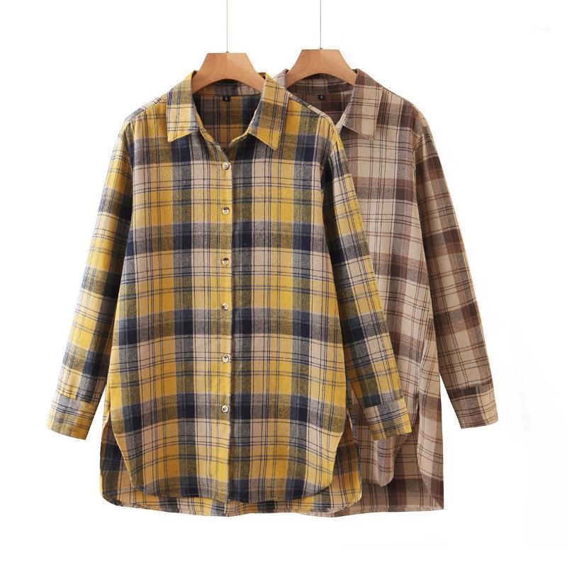 2022In The Fall Of Europe And United States Women' Long Sleeve Cotton Plaid Loose Shirt Female 2267 Blouses & Shirts, Khaki
2022In The Fall Of Europe And United States Women' Long Sleeve Cotton Plaid Loose Shirt Female 2267 Blouses & Shirts, Khaki