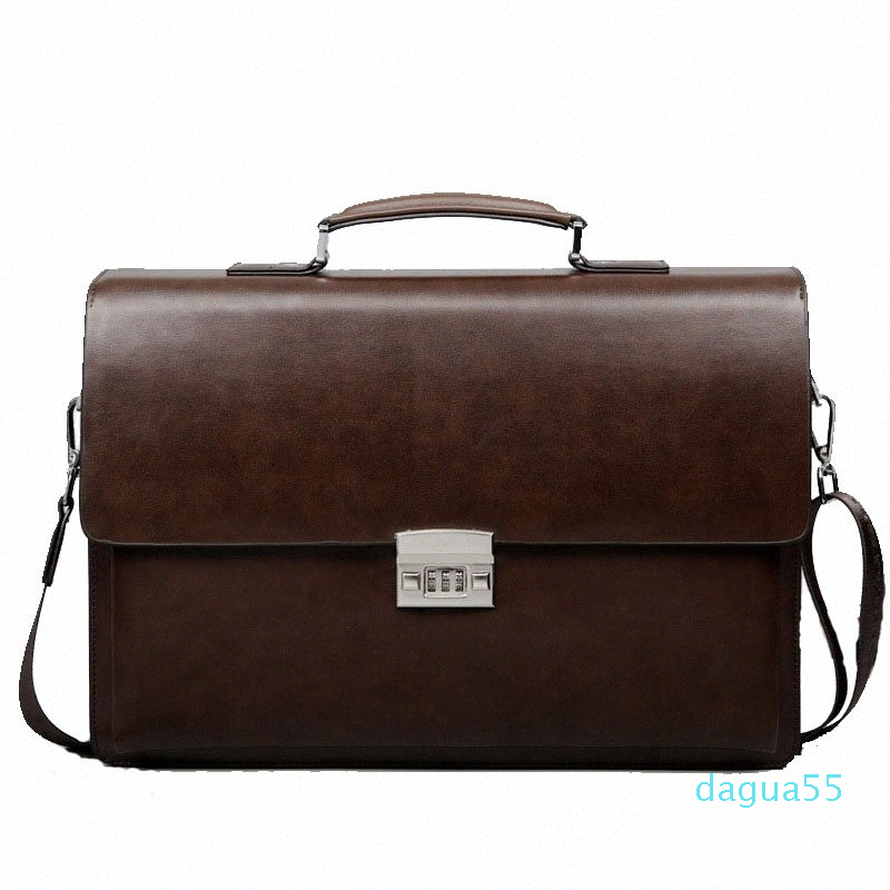 Leather Briefcase For Man Pure Bank Mens Briefcase Bag Dress Handbag, Black 
Leather Briefcase For Man Pure Bank Mens Briefcase Bag Dress Handbag, Black