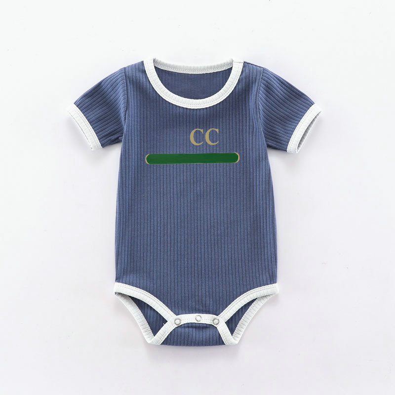 Hot 3 models Newborn Baby Rompers Girls and Boy Short Sleeve Cotton Clothes Brand Letter Print Infant Romper Children Ourfits