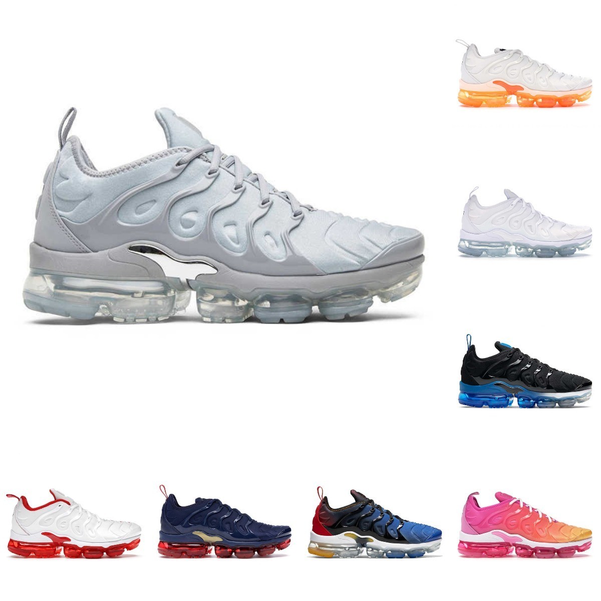 2022 Tn Plus Men Women Airs Cushion Running Shoes Vapores Tns USA Triple Black Red Blue Royal Volt Griffey Astronomy Lemon Lime Wolf Grey Designer Sports Sneakers, Please contact us
2022 Tn Plus Men Women Airs Cushion Running Shoes Vapores Tns USA Triple Black Red Blue Royal Volt Griffey Astronomy Lemon Lime Wolf Grey Designer Sports Sneakers, Please contact us