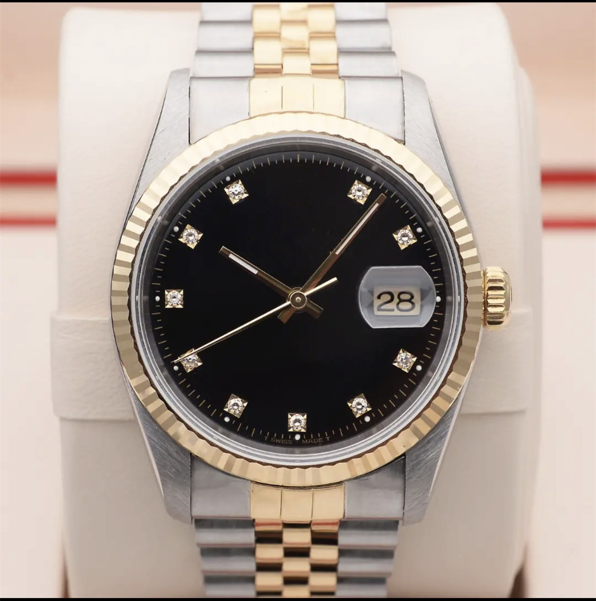 2022 New Men's Automatic Mechanical Watch 36mm Gold Business Fashion Waterproof Watch Stainless Steel Strap 2813 Movement, Multi-color
2022 New Men's Automatic Mechanical Watch 36mm Gold Business Fashion Waterproof Watch Stainless Steel Strap 2813 Movement, Multi-color