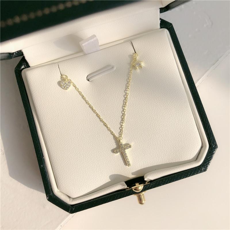 Chains Silver Color Crystal Heart Star Cross Charm Pendant Choker Necklace For Girl Women Statement Wedding Jewelry Dz875Chains
Chains Silver Color Crystal Heart Star Cross Charm Pendant Choker Necklace For Girl Women Statement Wedding Jewelry Dz875Chains