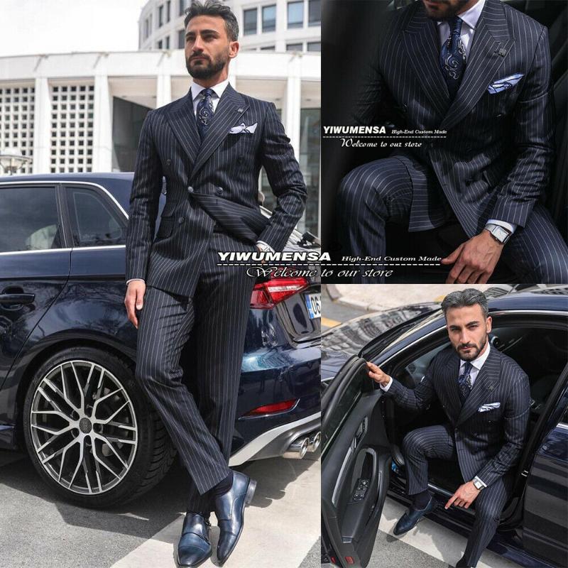 Men's Suits & Blazers Stripe Smoking Business Men Slim Fit Double Breasted Coat Pant Design Latest Grooms Man Clothing Formal Evening DressM, Black
Men's Suits & Blazers Stripe Smoking Business Men Slim Fit Double Breasted Coat Pant Design Latest Grooms Man Clothing Formal Evening DressM, Black