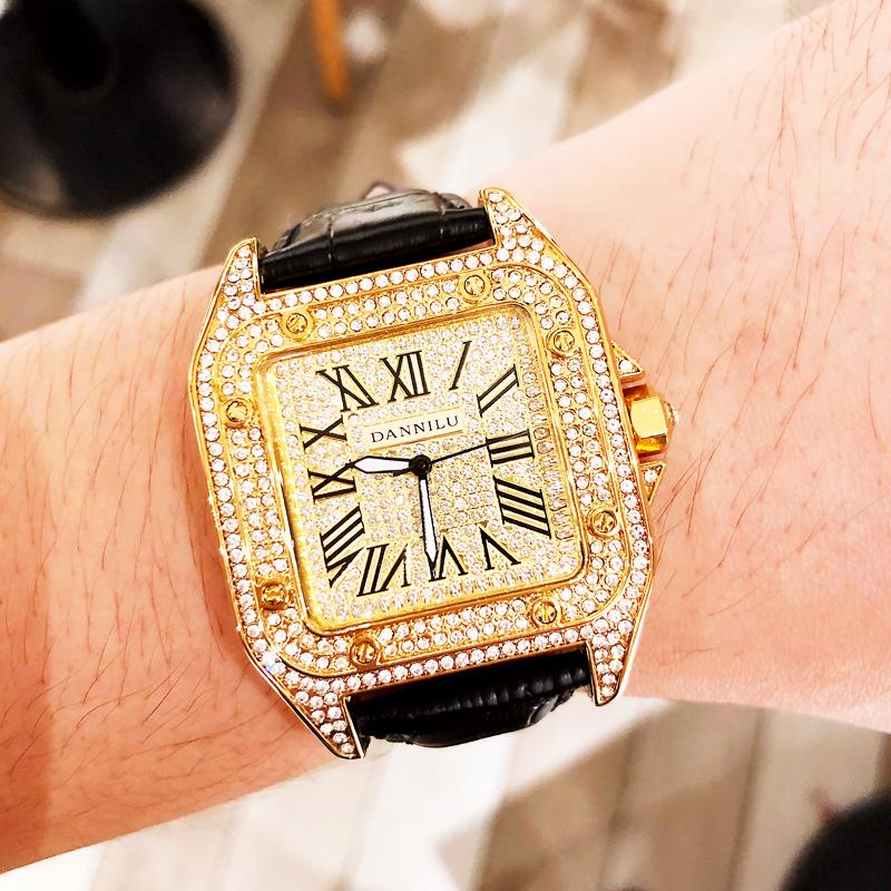 Wristwatches Square Big Dial Diamond Men Watch Leather Strap 2022 Gift For European Style Retro Luxury, Silver brown
Wristwatches Square Big Dial Diamond Men Watch Leather Strap 2022 Gift For European Style Retro Luxury, Silver brown