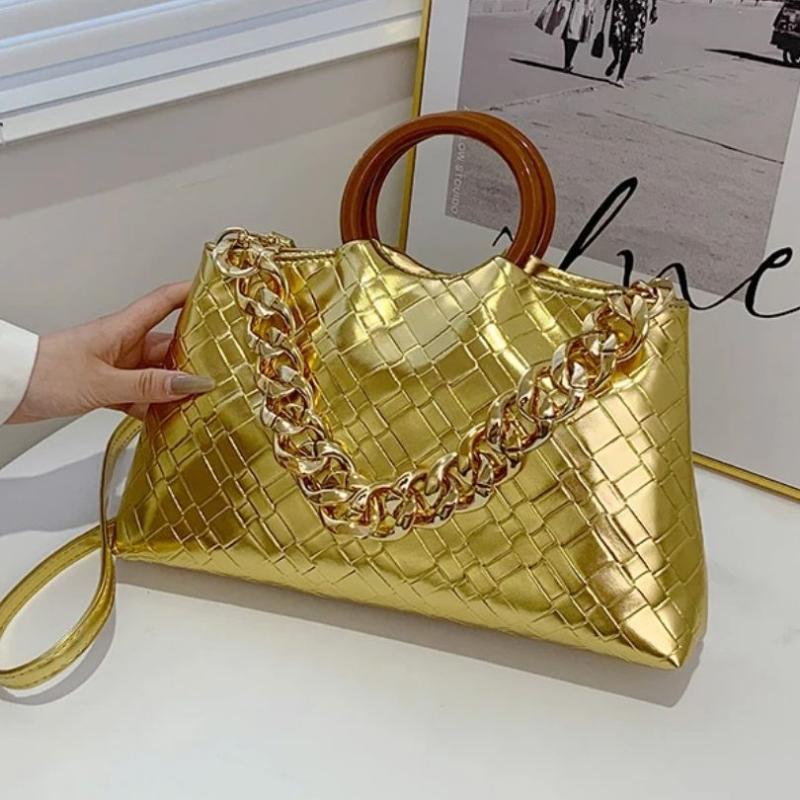 Evening Bags Thick Chain Women's Shoulder Luxury Designer Handbags Leather Messenger Fashion Braided Pattern Ladies Casual Tote BagEveni, Black
Evening Bags Thick Chain Women's Shoulder Luxury Designer Handbags Leather Messenger Fashion Braided Pattern Ladies Casual Tote BagEveni, Black