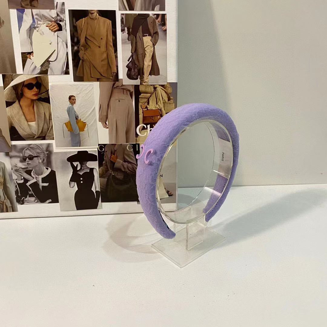 Fashion Brand line Letter Headband Women Classic CHC Hairband with Stamp Hair Accessories