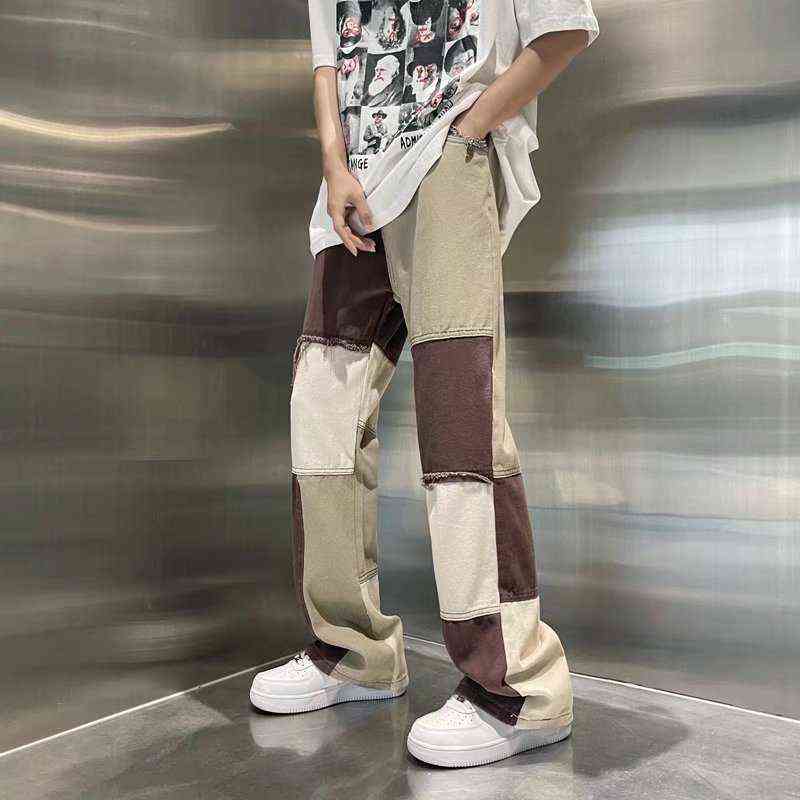HOUZHOU Patchwork Distressed Jeans Men Bootcut Jeans Men's Flared Pants Harajuku Denim Trousers Male Japanese Streetwear Hip Hop T220726, Khaki
HOUZHOU Patchwork Distressed Jeans Men Bootcut Jeans Men's Flared Pants Harajuku Denim Trousers Male Japanese Streetwear Hip Hop T220726, Khaki