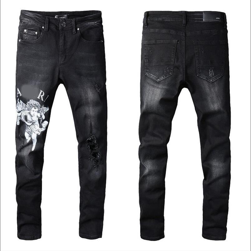 Mens Plated Ripped Blue Skinny Jeans Fashion Designer Distressed Slim Fit Motorcycle Biker Hole Beggar Hip Hop Denim Pants #035218K, Black
Mens Plated Ripped Blue Skinny Jeans Fashion Designer Distressed Slim Fit Motorcycle Biker Hole Beggar Hip Hop Denim Pants #035218K, Black
