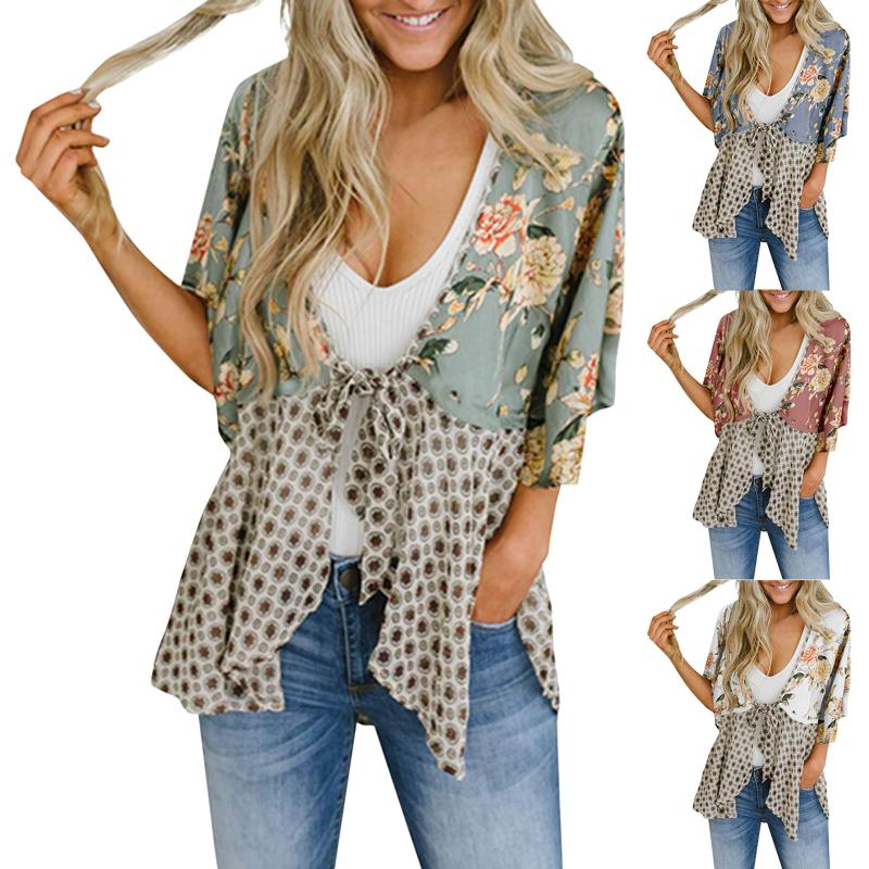 Women' Blouses & Shirts Women Floral Cardigans Ruffle Sleeve Lightweight Patchwork Flowy Boho Tie Loose Cover Ups Chiffon Tops WomenWomen, White
Women' Blouses & Shirts Women Floral Cardigans Ruffle Sleeve Lightweight Patchwork Flowy Boho Tie Loose Cover Ups Chiffon Tops WomenWomen, White