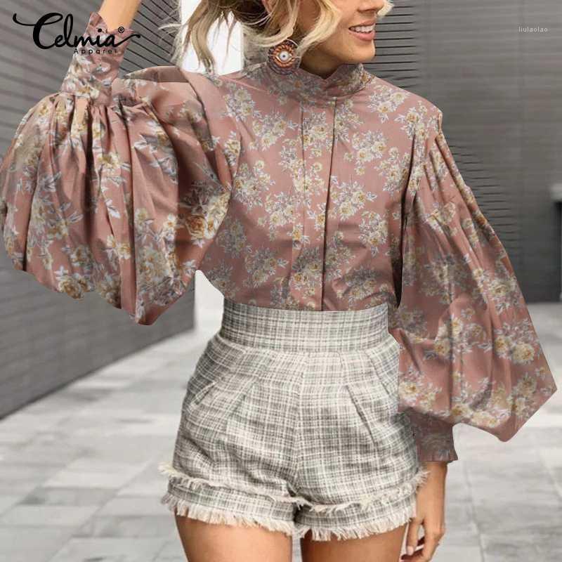 Women' Blouses & Shirts 2022 Women Floral Print Fashion Lantern Sleeve Blouse Celmia Casual Loose Stand Collar Tunic Vintage Office Tops Ov, Pink
Women' Blouses & Shirts 2022 Women Floral Print Fashion Lantern Sleeve Blouse Celmia Casual Loose Stand Collar Tunic Vintage Office Tops Ov, Pink