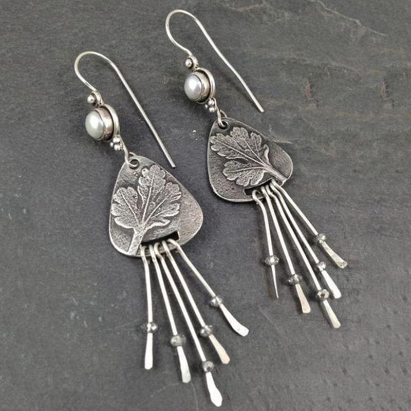 Dangle & Chandelier Retro Silver Color Long Tassel Pendant Earrings Fashion Bohemian Antique Women's Imitation Pearls Flower Drop Jewelr
Dangle & Chandelier Retro Silver Color Long Tassel Pendant Earrings Fashion Bohemian Antique Women's Imitation Pearls Flower Drop Jewelr