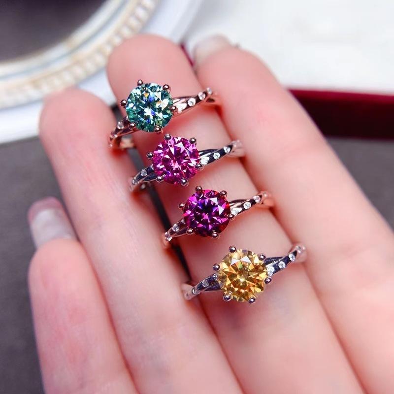 Cluster Rings Moissanite Ring Purple/Pink/Green 925 Silver Jewelry Set Couple Wedding Luxury DesignersCluster
Cluster Rings Moissanite Ring Purple/Pink/Green 925 Silver Jewelry Set Couple Wedding Luxury DesignersCluster